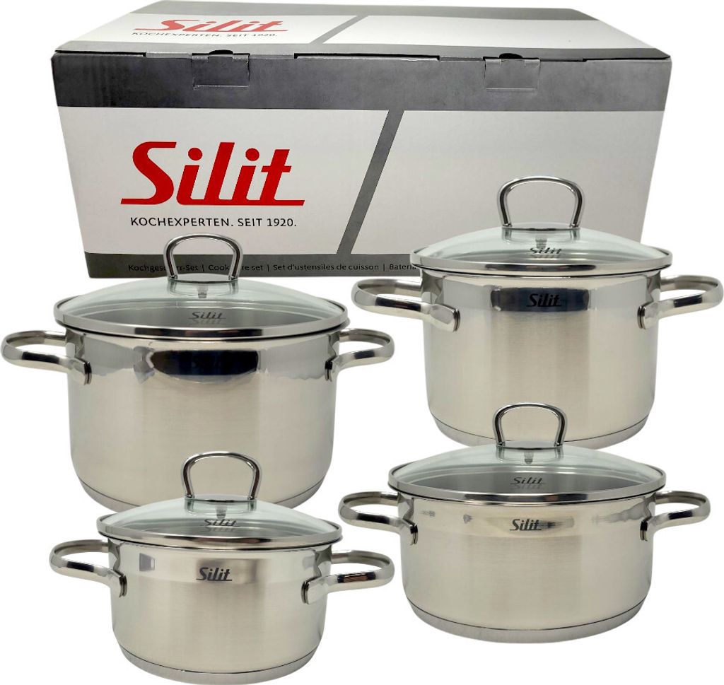 WMF Silit Toskana Topf-Set, Edelstahl, Edelstahl