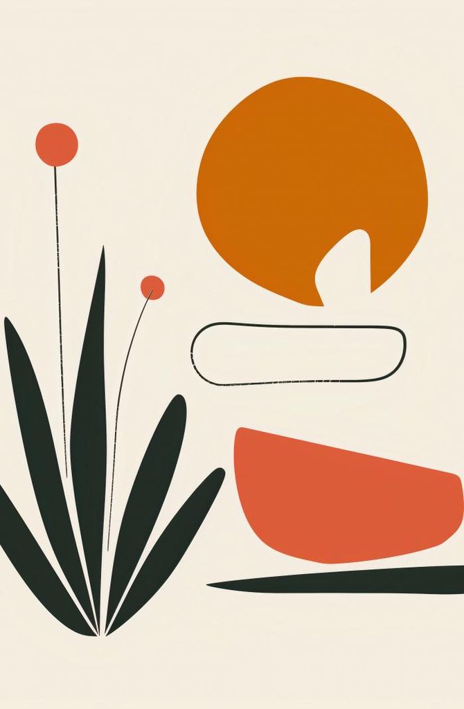 Plakat 53x81cm Abstraktes Zen