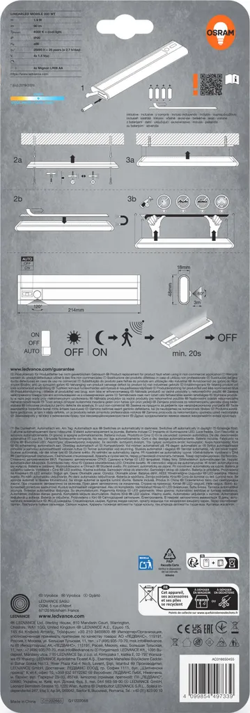 Fini le Noir dans les Placards grâce à la Linear LED Mobile 200 Blanche