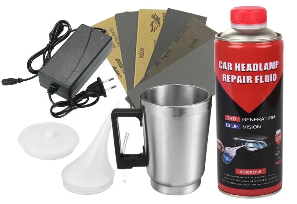 Kit Restauration de Phares 800ml - Polymère Liquide Haute Performance