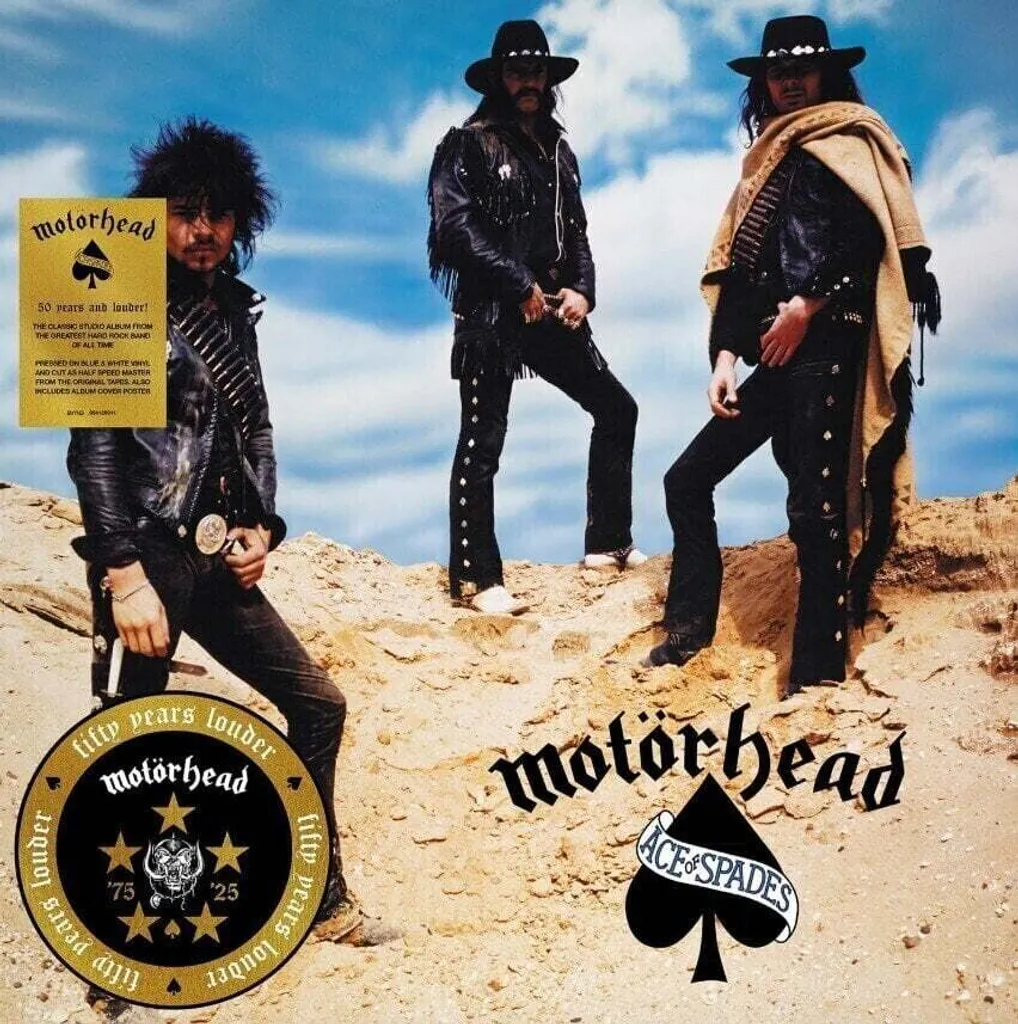 Motörhead Ace of Spades LP Édition Limitée Colorée Bleu et Blanc 12"