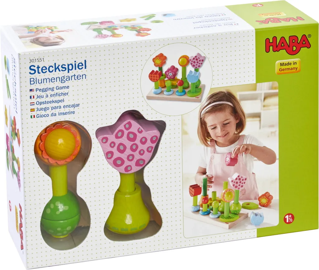 Jeu d'assemblage Magie des fleurs pour occuper les enfants de 3 à 6 ans