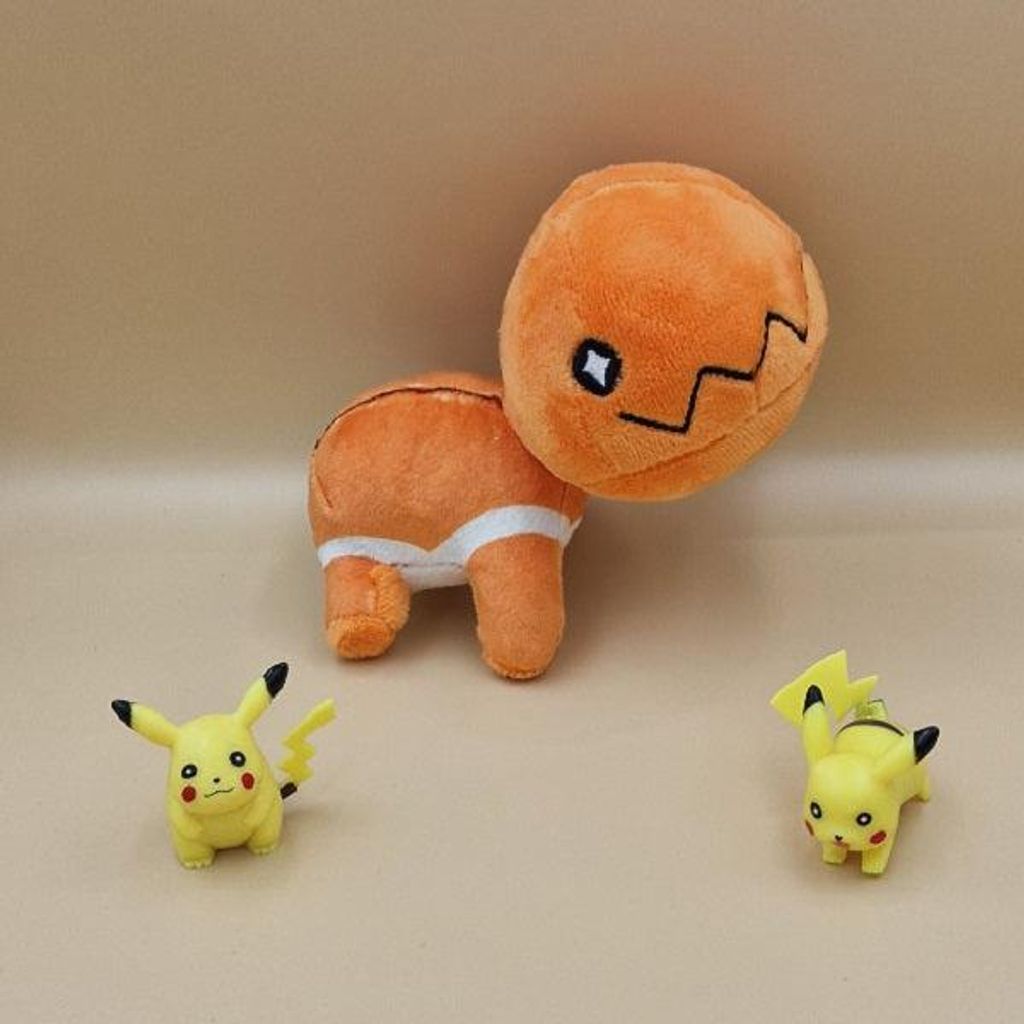 Pokemon Knacklion Kuscheltier - 14 cm Plüschtier Trapinch