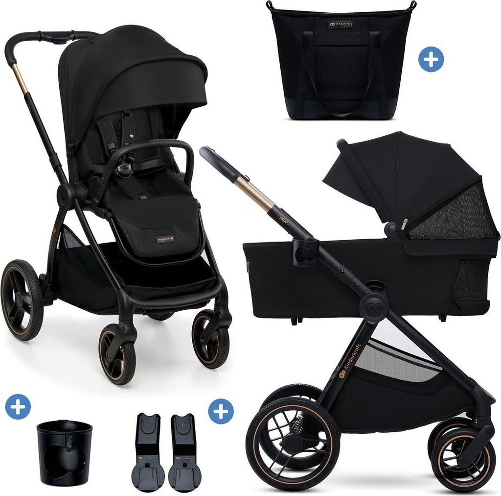 KINDERKRAFT Poussette combinée Nea 2 2in1 Midnigth Noir Image du produit 