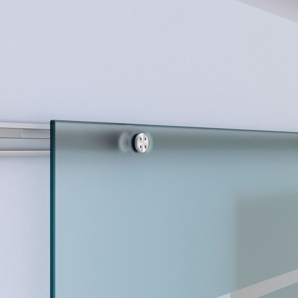 HOMCOM Glasschiebetür Schiebetür Glastür Zimmertür Produktbild 5