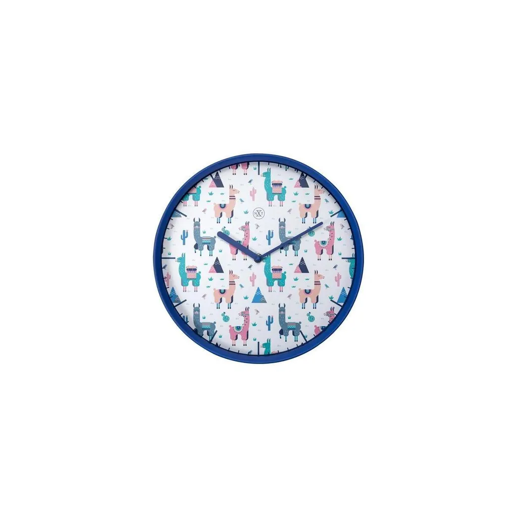 Horloge Murale Bleue 30cm Alpalca nXt 7352 - Idéale pour Cuisine et Loft