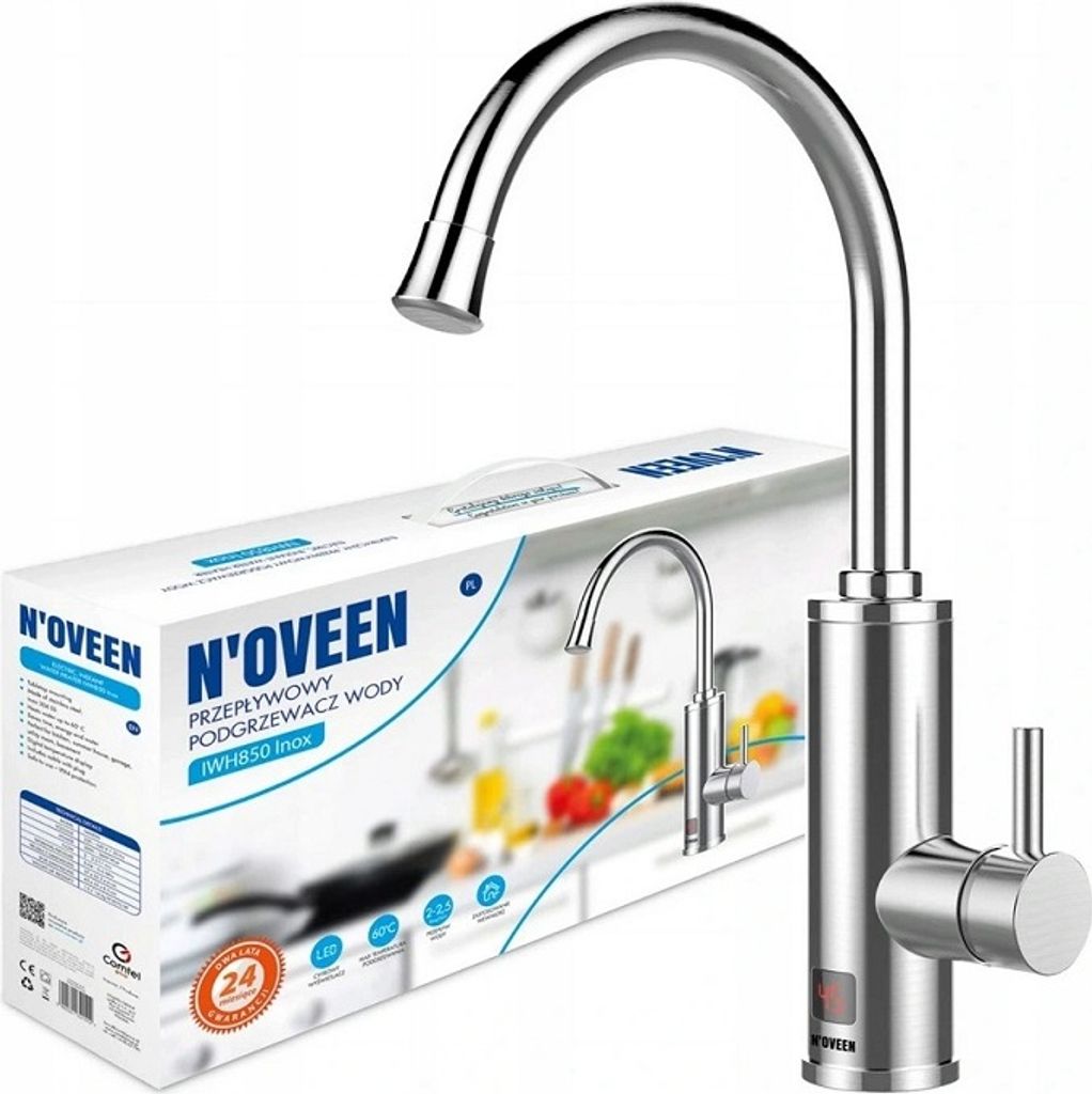 N'OVEEN Instantaneous water heater N'OVEEN IWH850 Inox Immagine del prodotto 