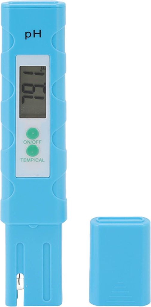 PH Meter Hellblau Portable hohe Genauigkeit mit Temperatur Aquarium Schwimmbad Säure Alkali Digital PH Test Pen