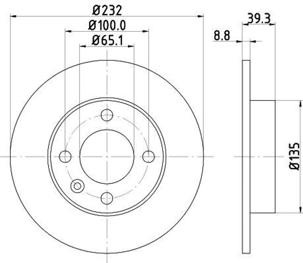 2 Disques de Frein Arrière HELLA pour SEAT AROSA et VW LUPO - Qualité OE - 5