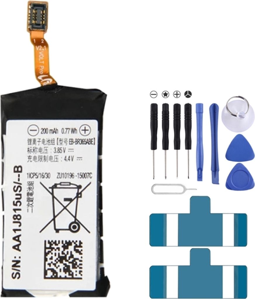 200mAh EB-BR365ABE Zum Austausch des Akkus Samsung Gear Fit2 Pro SM-R365 Li-Polymer