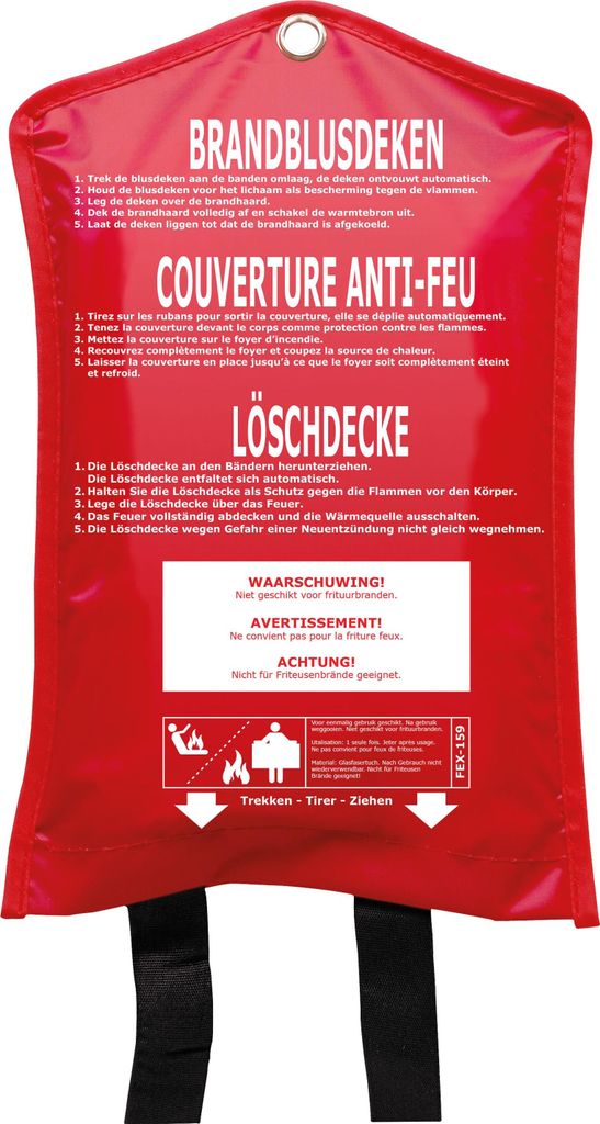 Smartwares fex-15900 Feuerlöschdecke – 1,6 x 1,8 Meter