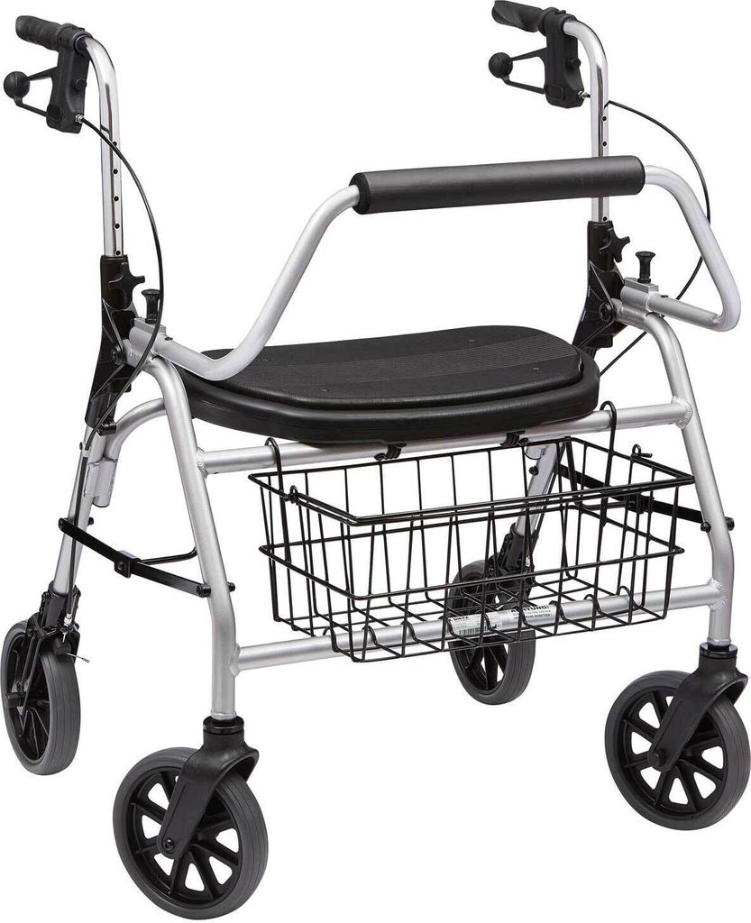 Rollator XXL mit Rückenbügel, Sitz,Korb,PU, maximal Produktbild 
