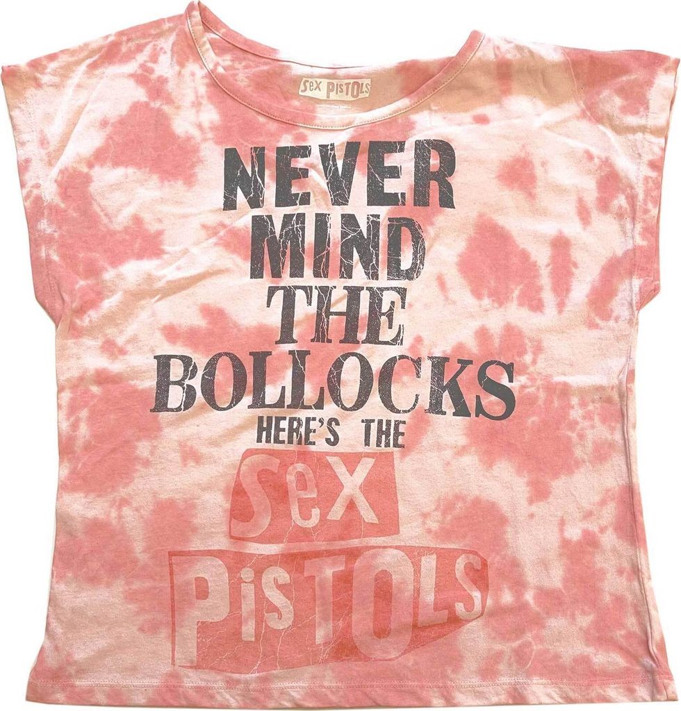 Pistols - "Never Mind The Bollocks" Kurzes Top für Damen RO4006 (XL) (Pink)