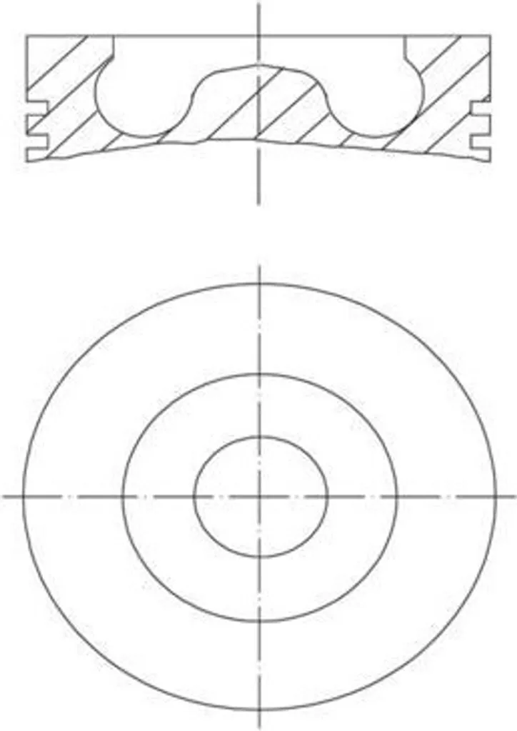 Piston moteur MAHLE 061 PI 00110 000 pour SCANIA G et IRIZAR PB K-Série