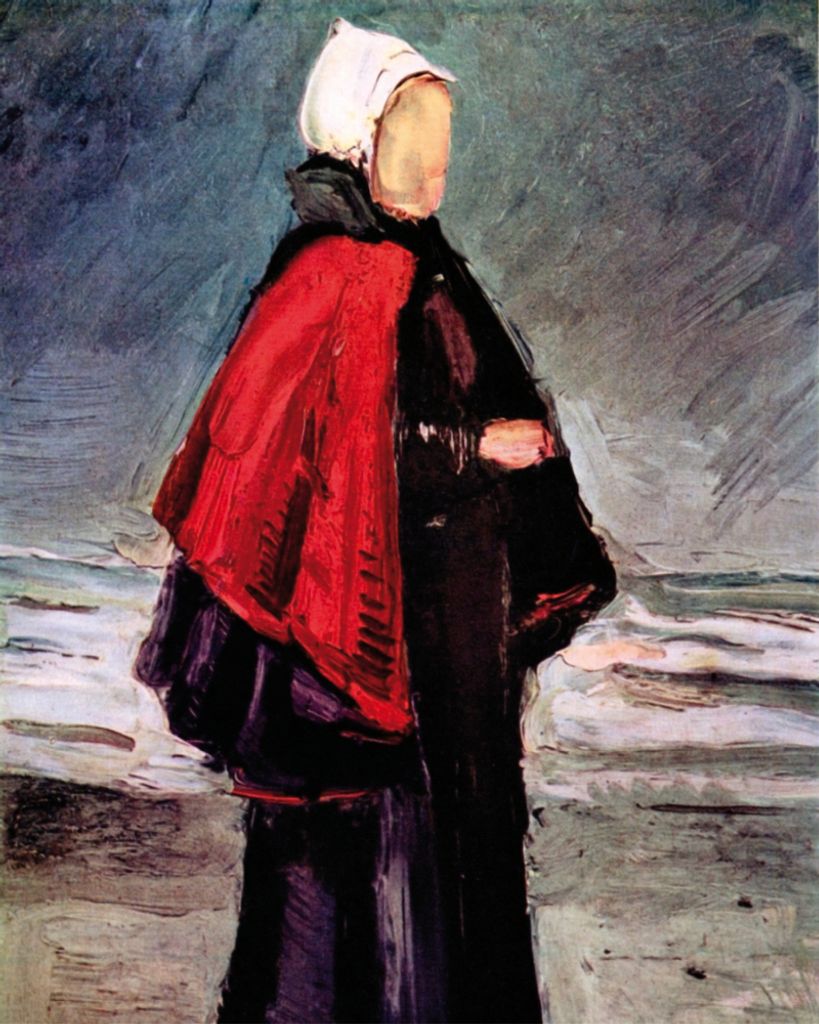 Vincent Van Gogh Kunstdruck Bild - Fischerfrau Am Strand, 1882 (50 x 40 cm)