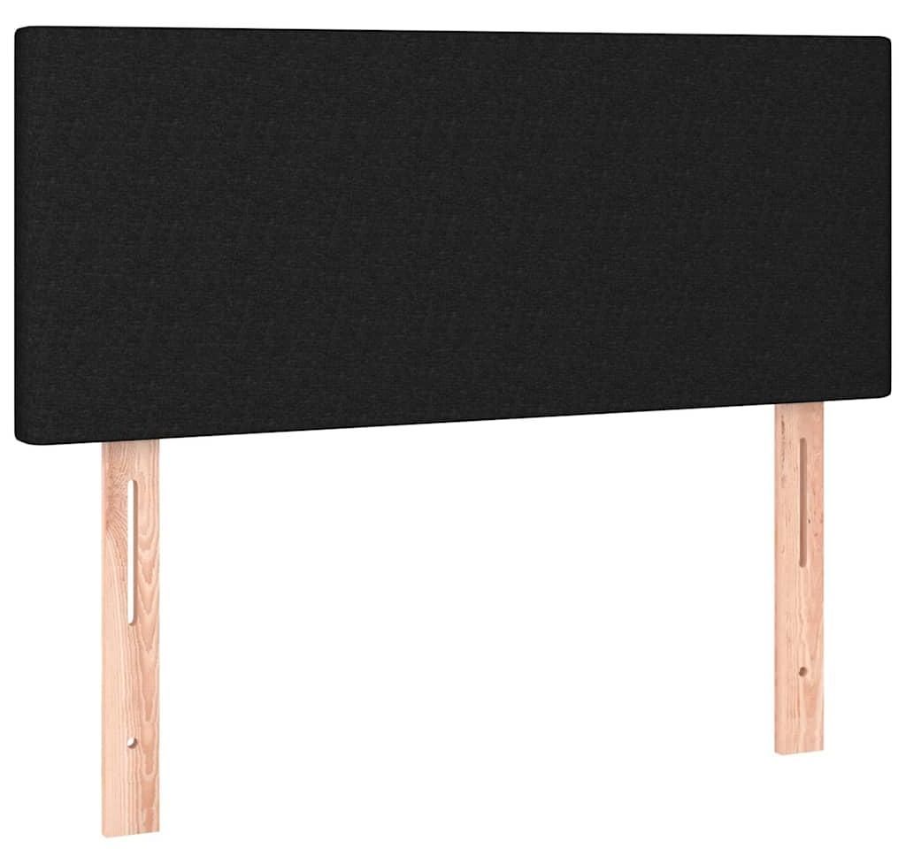 vidaXL Čelo postele černé 80x5x78/88 cm Látka Obrázek produktu 