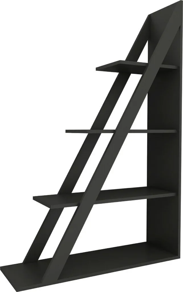 Bibliothèque gain de place Arven Anthracite - Finir le désordre 150 cm