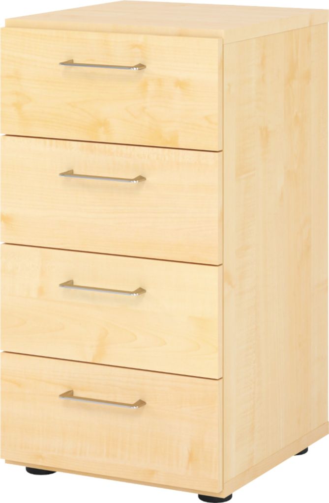 bümö smart Schubladen Schrank - 4 Schübe - Nachbildung Ahorn