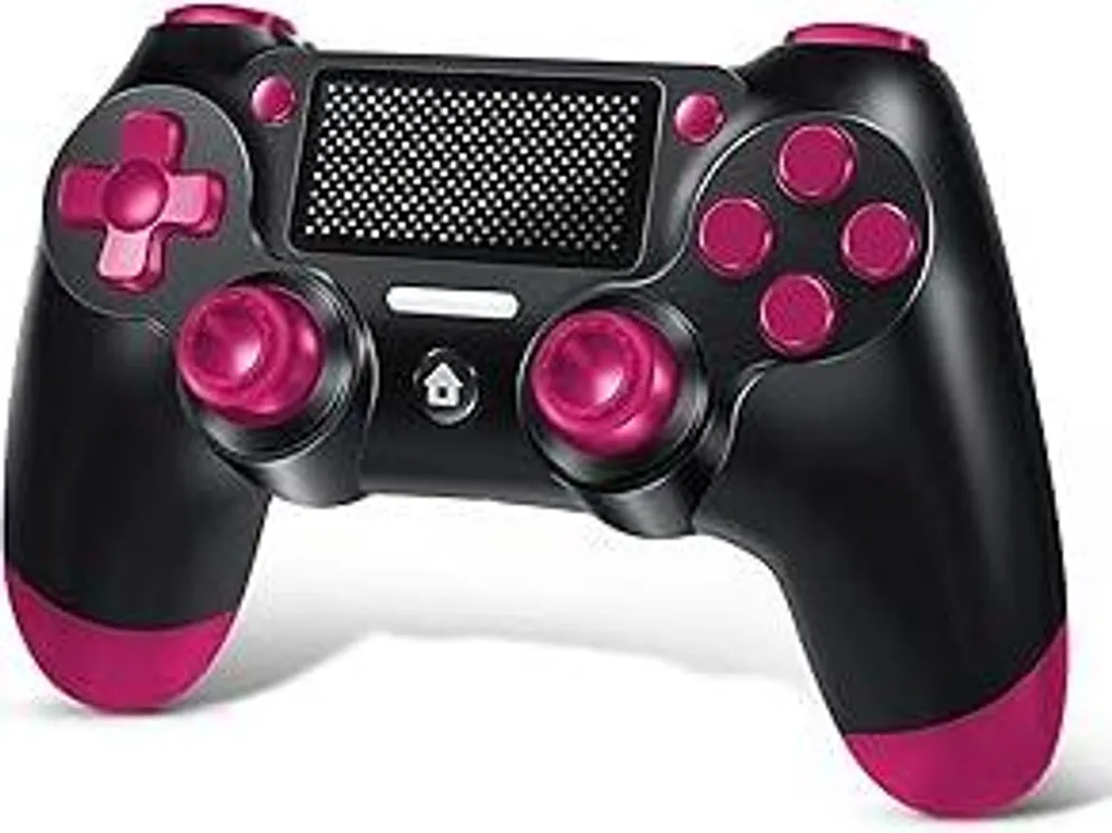 Controller wireless BJXOZ per PS4, gamepad con doppia vibrazione, 1000 mAh, presa audio, sensore giroscopico a 6 assi, screenshot, touchpad, controller per PS4/Slim/Pro/PC