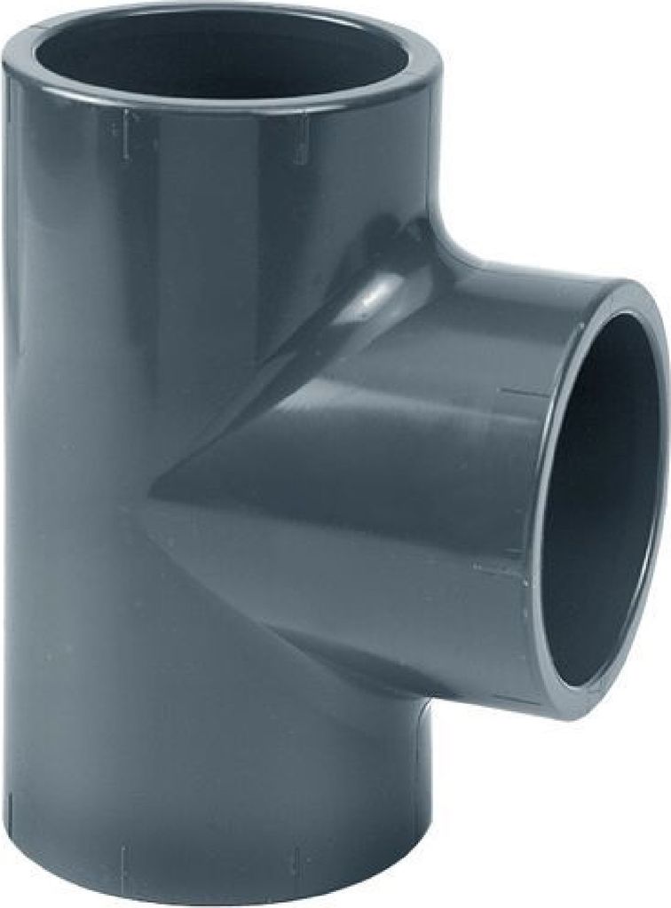 Cepex PVC T-Stück Ø 20 mm mit 3 Muffen für PVC Rohre
