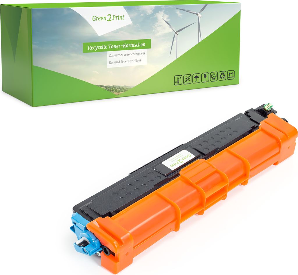 Green2Print Hochleistungstoner cyan 2300 Seiten ersetzt Brother TN-247C passend für Brother DCP-L3510CDW, DCP-L3550CDW, HL-L3210CW, HL-L3230CDW, H...