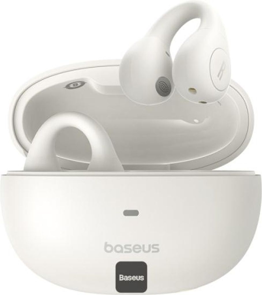 Casti Wireless Baseus A00069101223-00, Bluetooth 5.3, Open-Ear, Weiß