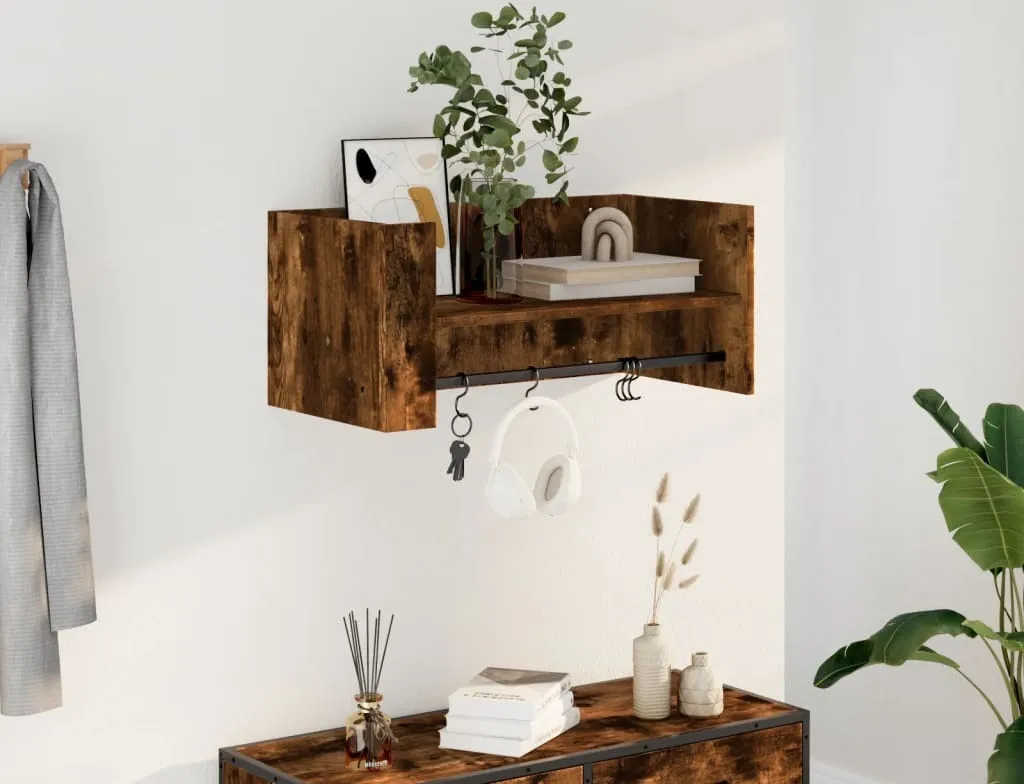 Mensola Rovere Affumicato per la Tua Casa - Design Caldo e Moderno