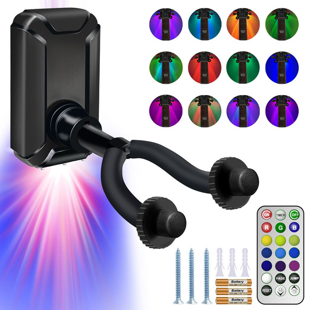 Jopassy 3x Gitarrenhalter für Die Wand Gitarren Wandhalterung Gitarren Zubehör Gitarrenhalter Wandhalter Gitarre Ukulele Ständer