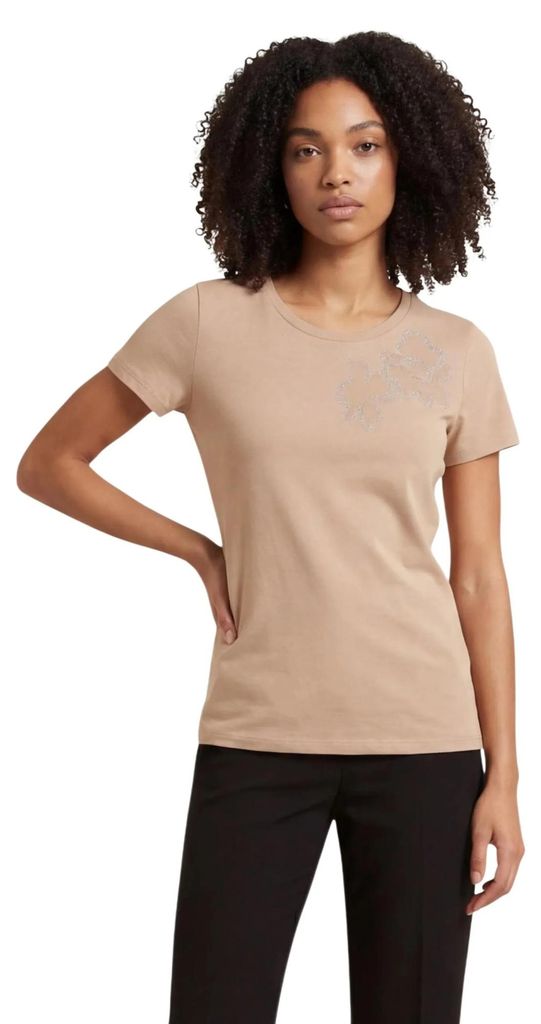 Liu Jo Damen T-Shirt Beige 512992 : Größe - XL Größe: XL
