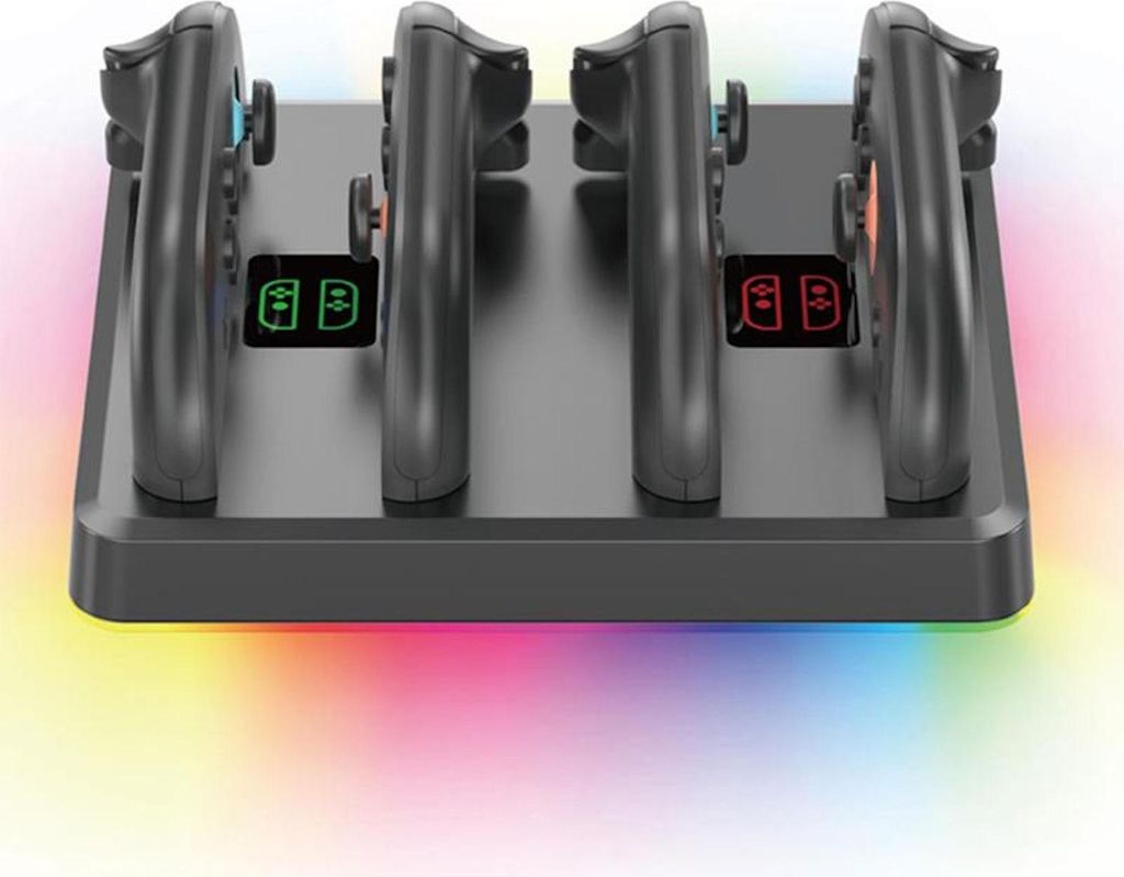 Für Nintendo Switch 2 IV-SW224 Game Controller Magnetic Charging Stand Schwarz