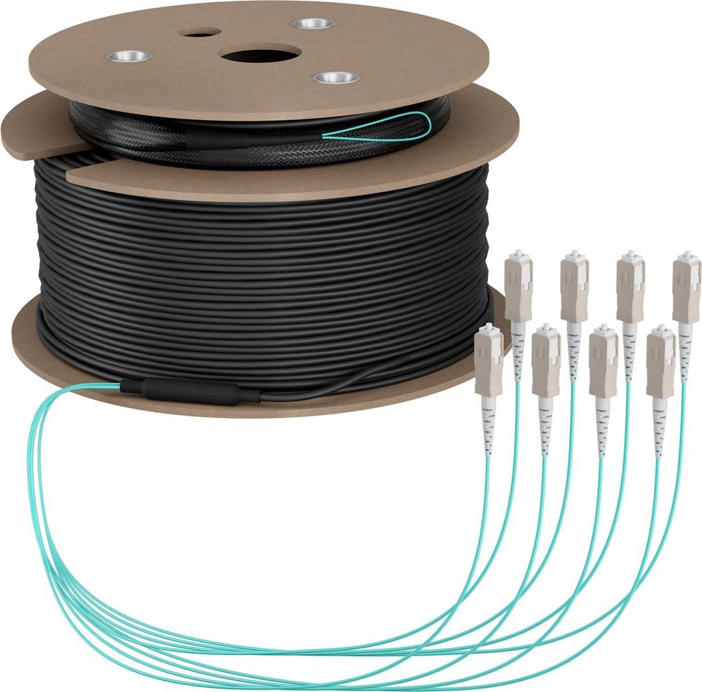 EFB Trunkkabel U-DQ(ZN)BH 8G 50/125, SC/SC OM3 110m