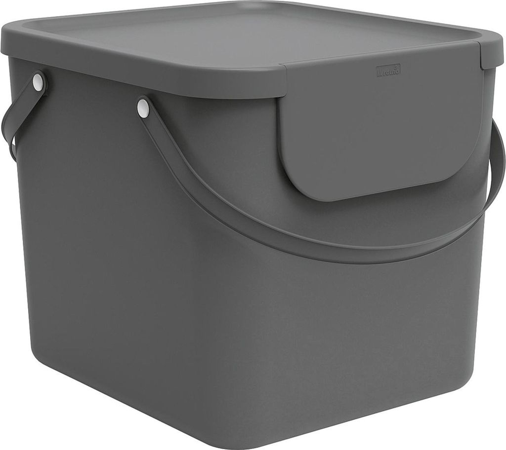 ROTHO odpadkový kôš Albula 40l 39,8x35,8x33,9cm antracit Obrázok produktu 