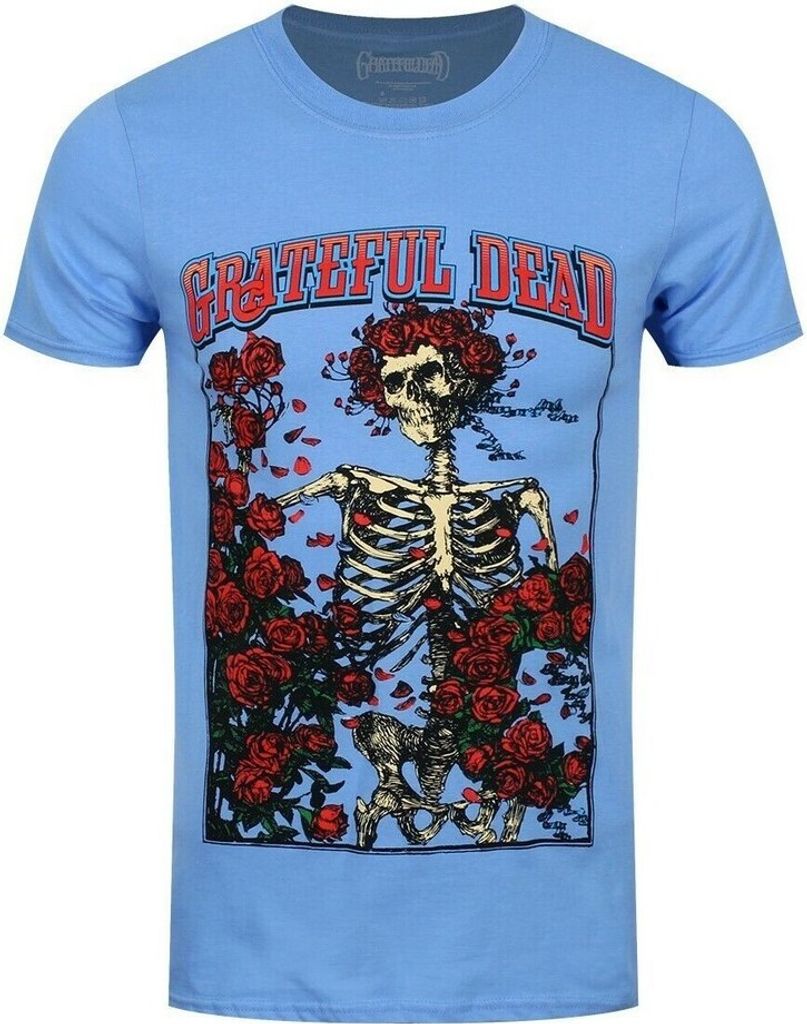Grateful Dead - "Bertha & Logo" T-Shirt für Herren/Damen Uni RO887 (XXL) (Blau)