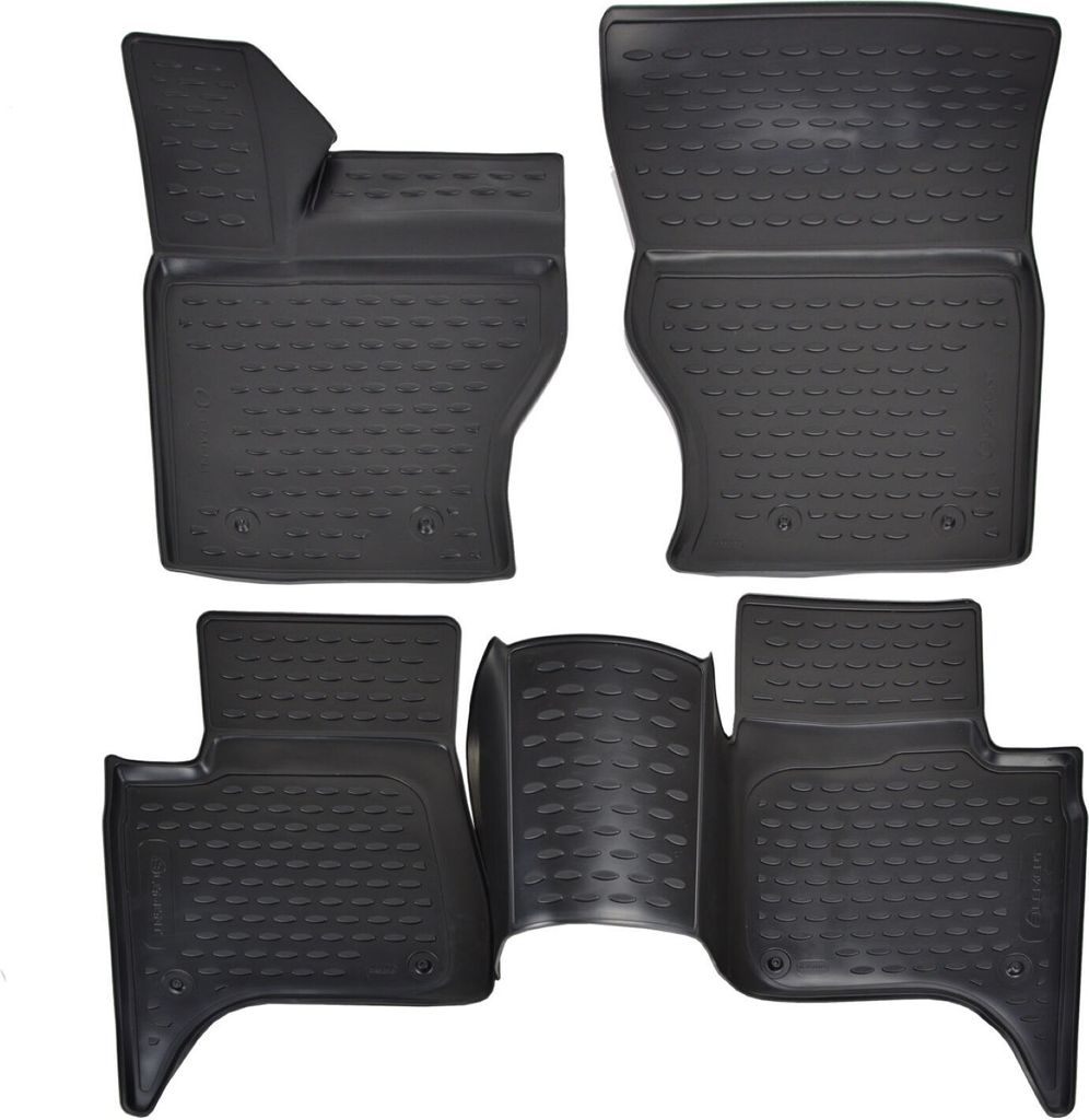 J&J AUTOMOTIVE | 3D Design Gummimatten Gummifußmatten Für Land Rover Range Rover ab 2015, Schwarz, Anti-Rutsch, Ohne Geruch, mit Tunnel, Allwette...
