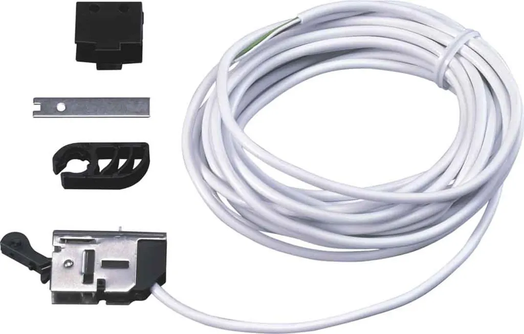 Commande Murale ABB WRK/W avec Câblage Intégré Noir et Blanc 80mm - 2