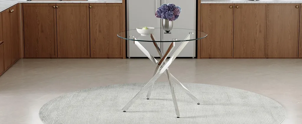 Table salle à manger compacte en verre : la solution pour petits espaces - 9