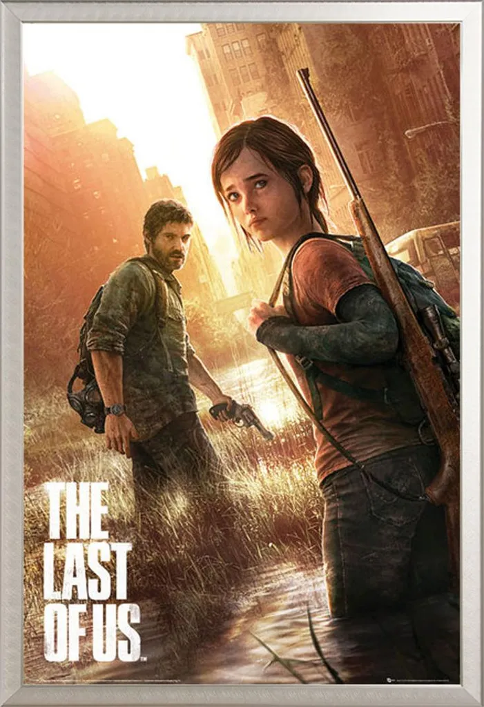Affiche Encadrée The Last of Us - Cadre Aluminium Argenté Shinsuke Maxi