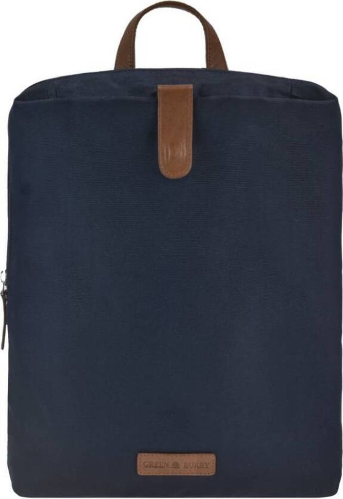Greenburry Rucksack Nylon 26x30cm "Eva" Cityrucksack Damen klein blau
