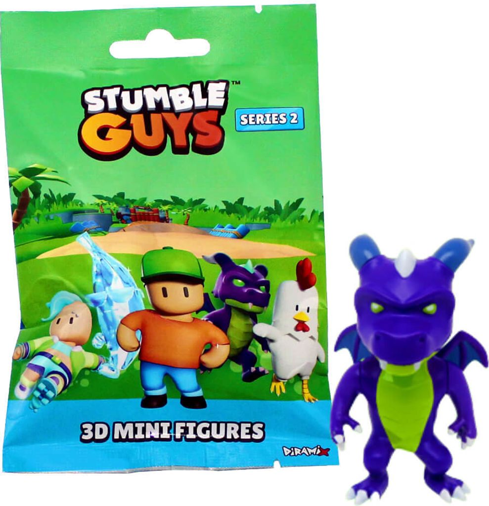 Stumble Guys 3D Sammelfiguren Serie 2 - Chrome Crystal - Figur 20. Dusk Dragon