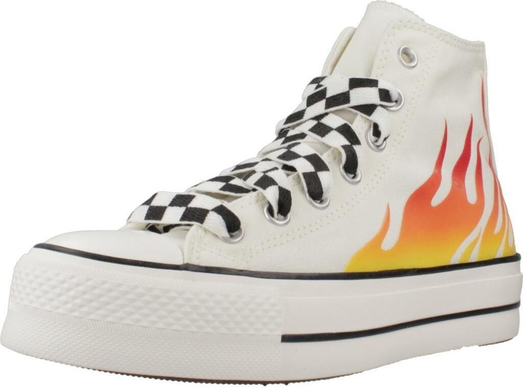 CONVERSE CHUCK TAYLOR ALL STAR LIFT PLATFORM FLAMES Weiß