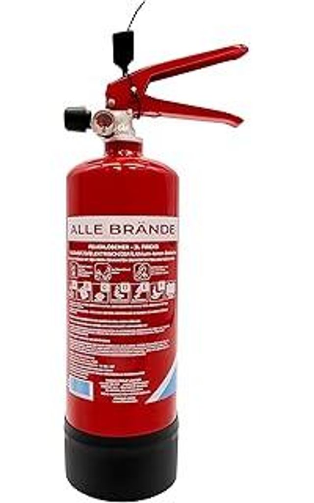 Firexo Kleiner Feuerlöscher (2 Liter) – alle Arten von Feuer – Mehrzweck-Feuerlöscher für zuhause, Küche, Grill, Zuhause und Büro