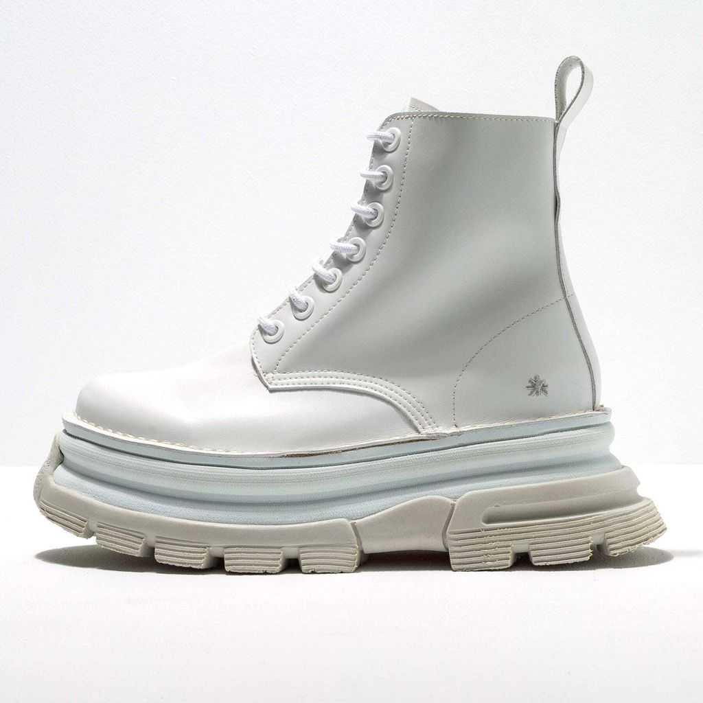 Art Schnürstiefel Herren/Damen 1646 LEADER WHITE/ ART CORE 2 Farbe Weiß