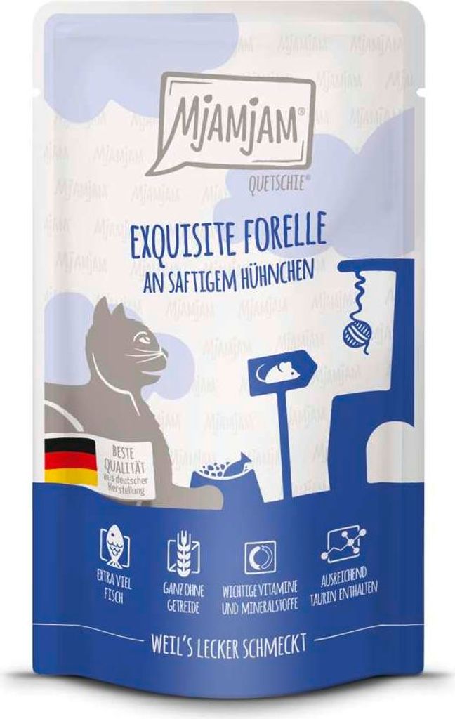 MjAMjAM 125gx12 Quetschie Forelle & Hühnchen Cat