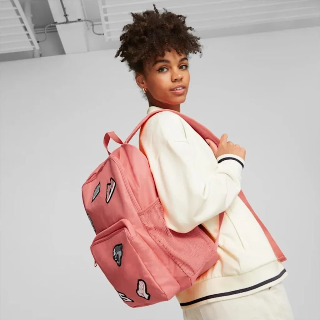 Sac à dos Puma Patch 07951403 noir polyvalent avec écussons stylés