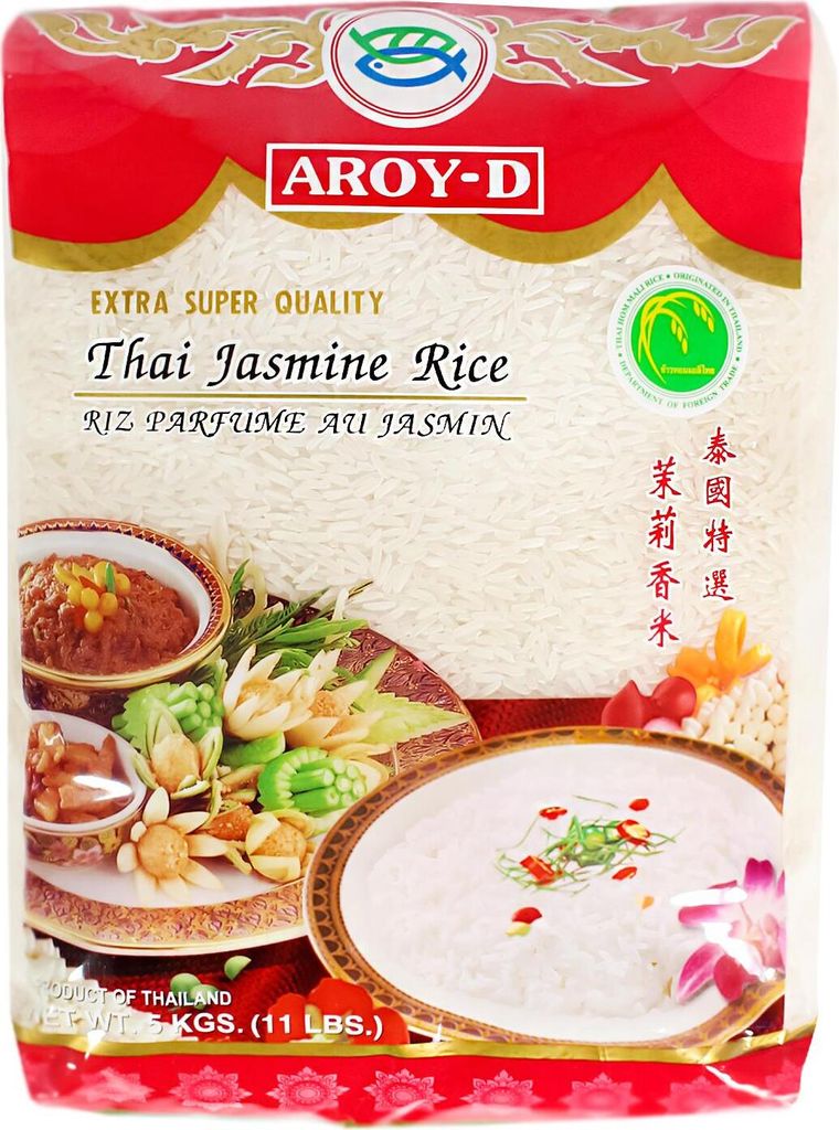 5 kg AROY-D Thailand Jasmin Duftreis Langkorn Reis Rice Produktbild