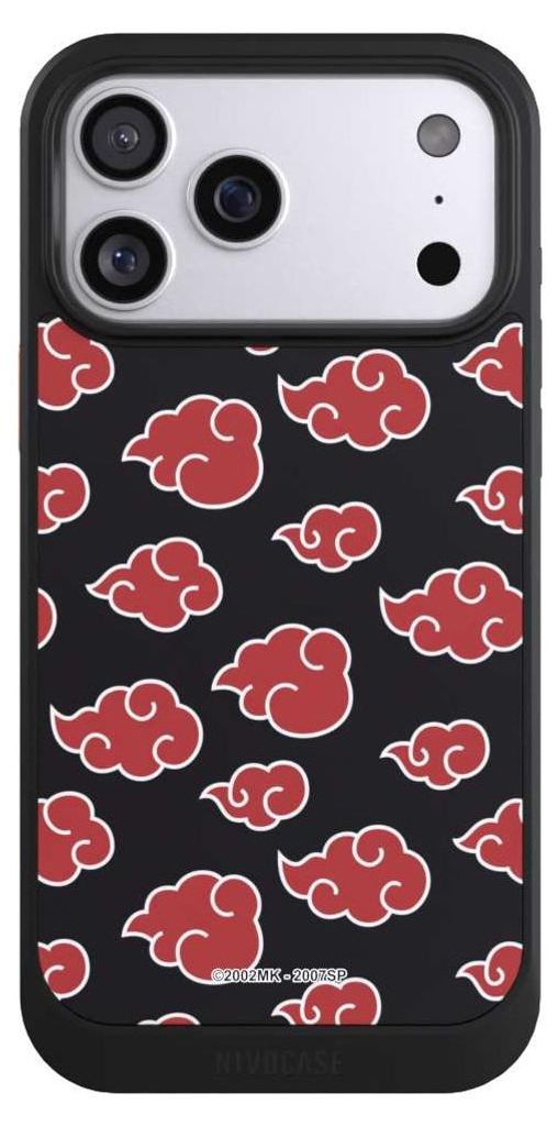 NIVOCASE Hülle für Apple iPhone 17 Pro Max Handyhülle NIVOcore Case Schwarz Naruto Shippuden Offizielles Lizenzprodukt Akatsuki