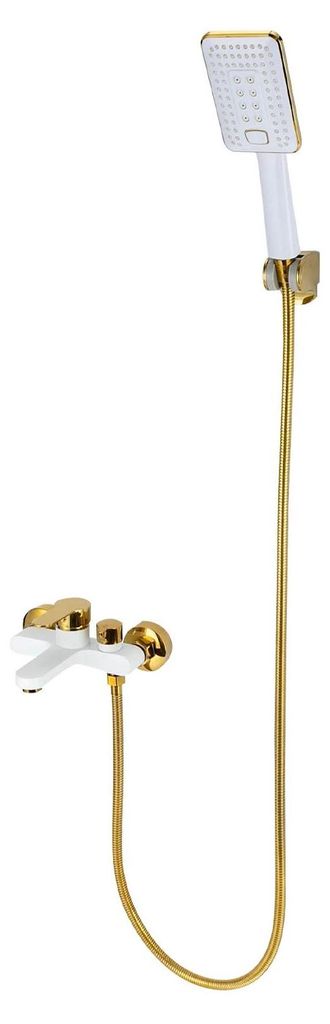 Duschset - Wandmontage Duschsystem - 3-Strahl Regendusche Handbrause - Messing-Mischbatterie - G1/2 (1,27 cm) Anschluss - Messing & 304 Edelstahl -...
