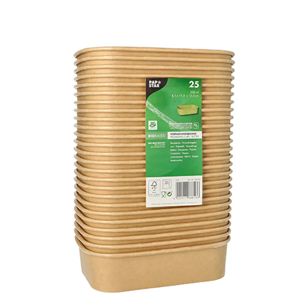 Gobelet Kraft 500 ml Biodégradable Robuste pour Boisson Chaude Brun - 2