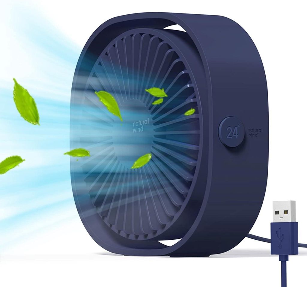USB Ventilator,Tischventilator(Blau)360° verstellbar,3 Produktbild 