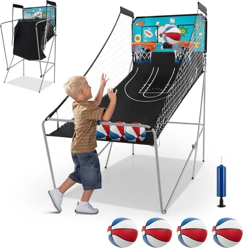 Jeu de basket d'arcade pliable : gagnez de la place sans perdre le fun